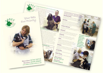 Abbey Vets Shrewsbury Practice leaflet